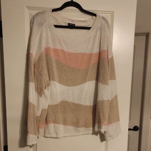 Torrid Cream Knit Sweater 3XL